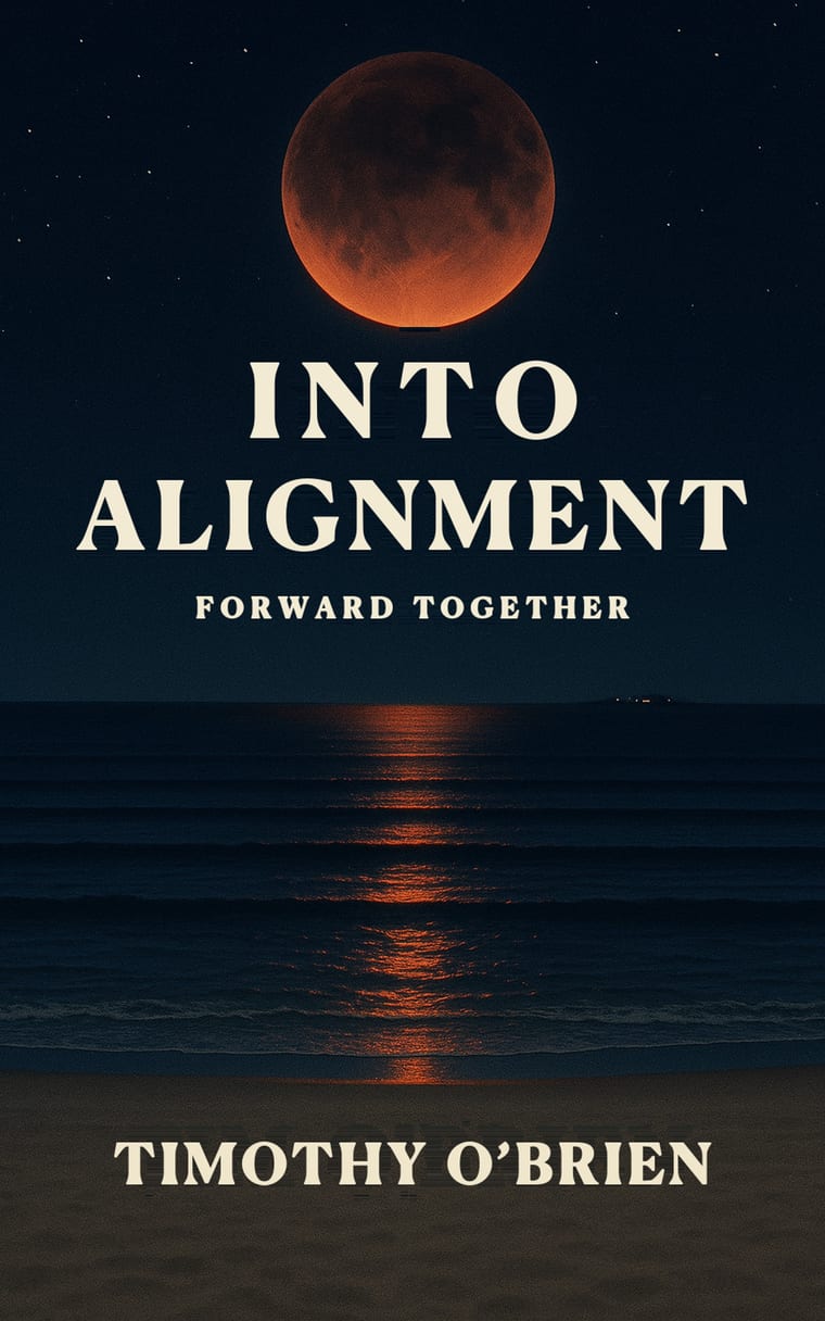 Into Alignment: a blood moon over the ocean